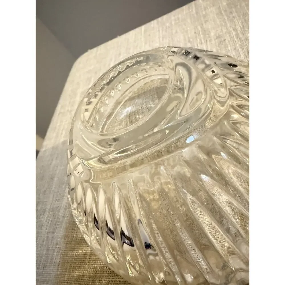 🍬 Mikasa Cimarron Crystal Candy Dish – Polish Cut Lines – Germany